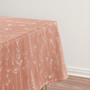 Nappe de salle pour Baby Shower Terracotta Wildflo