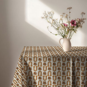 Nappe de style fleur cuivre et rose du milieu du s
