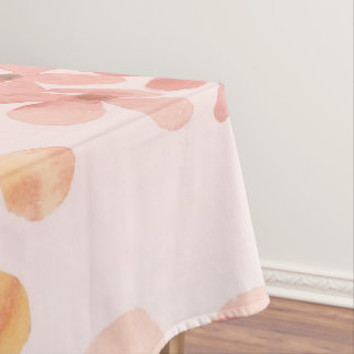 Nappe de table à fleurs rose pâle