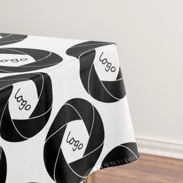 Nappe de table de foire commerciale Logo Blanc (In Situ)