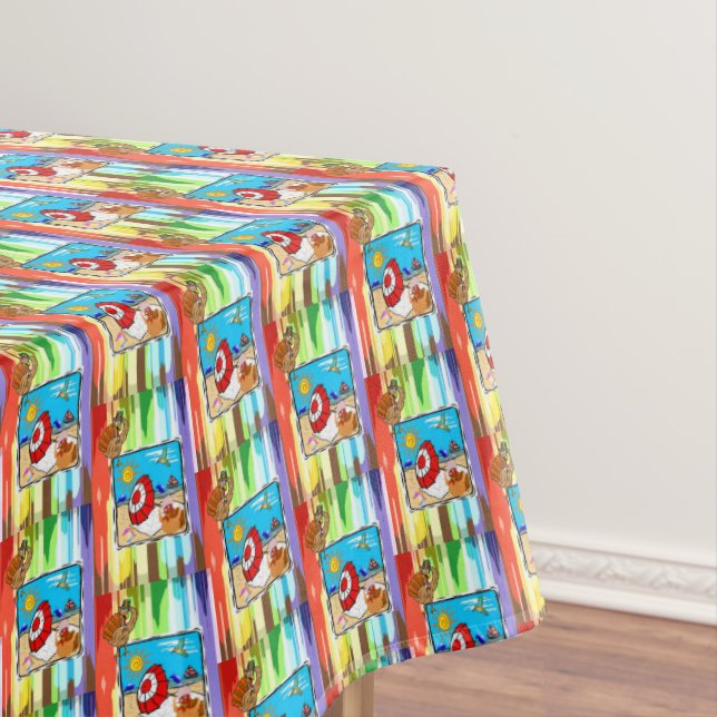 Nappe de table de Thanksgiving plage dinde (In Situ)