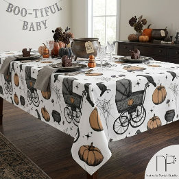 Nappe de table Halloween pour landau gothique bébé
