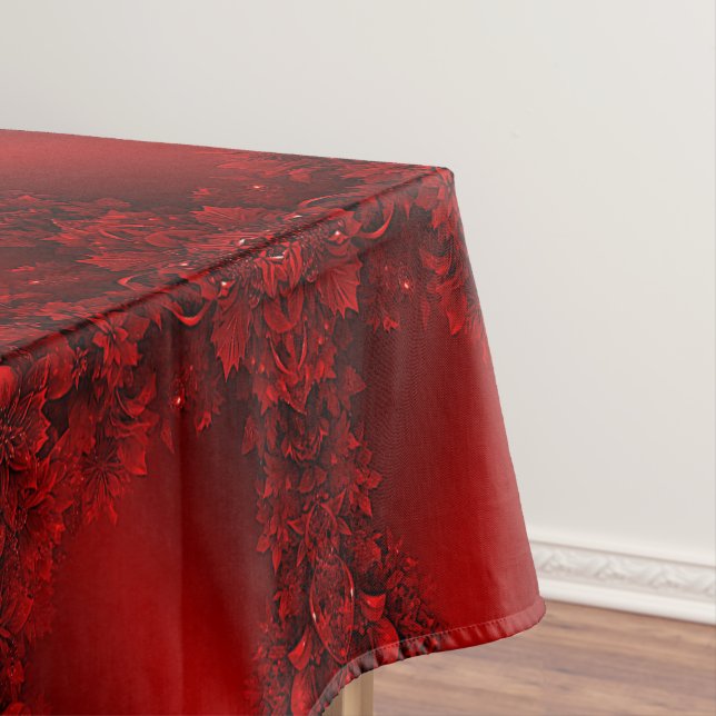 Nappe de vacances Florale Feuille rouge (In Situ)