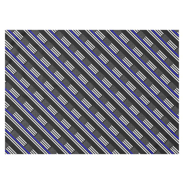 Nappe Décor américain en bleu mince (Devant (Horizontal))