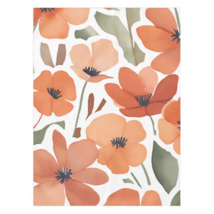 Nappe Décor de table en terre cuite Fleur sauvage Boho r