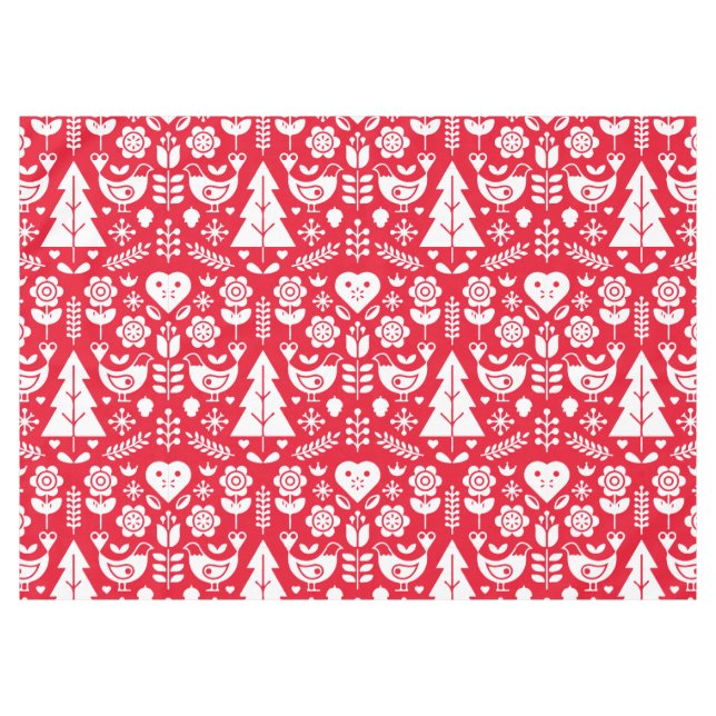Nappe Décorations de Noël scandinave nordique (Devant (Horizontal))