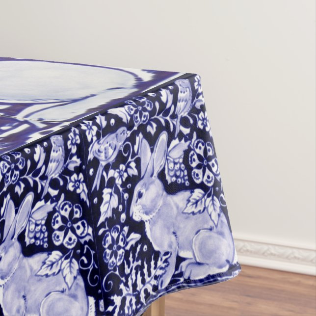Nappe Dedham Blue & White Rabbit Carrelage céramique Nap (In Situ)