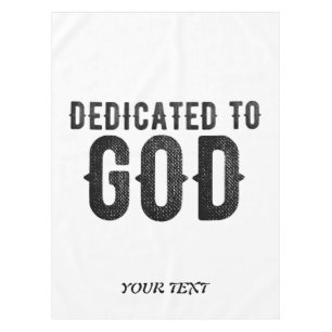 NAPPE DÉDIÉ À DIEU PERSONNALISABLE COOL TEXTE NOIR