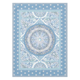 Nappe Dentelle en céramique bleu clair & flocon de neige