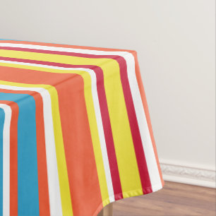 Nappe Des bandes colorées pour la décoration d'anniversa