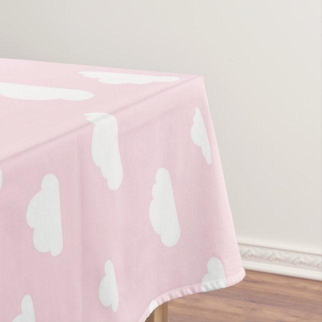 Nappe Des nuages de dessins animés blancs sur un Motif A (In Situ)