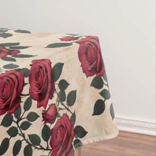 Nappe Des roses cramoisies vintage