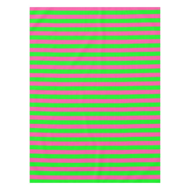 Nappe Design de bandes rose et verte (Devant)