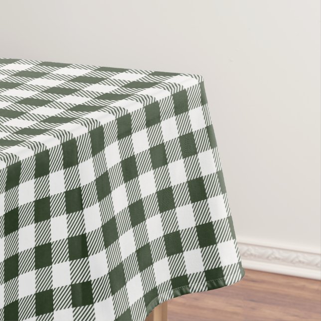 Nappe Design de chasse vert et blanc en plaid (In Situ)