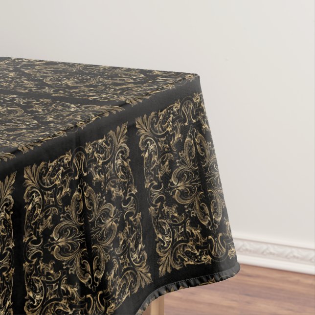 Nappe Design élégant Art Déco Black Gold (In Situ)