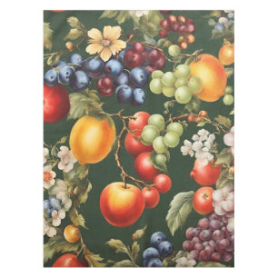 Nappe Design italien élégant avec Fruits et Fleurs