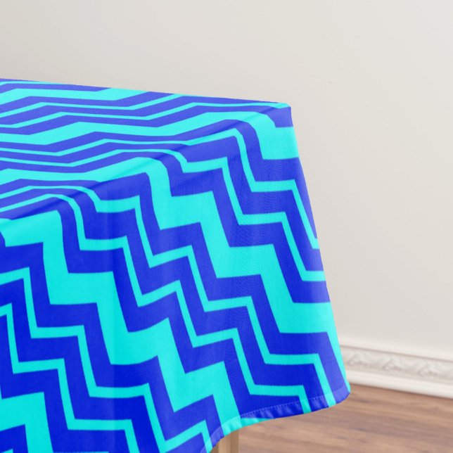 Nappe Design Motif Blue Zig Zag Chevron (Créateur téléchargé)