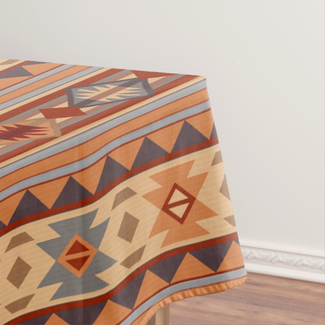 Nappe Design Motif Sud-Ouest Tan (In Situ)