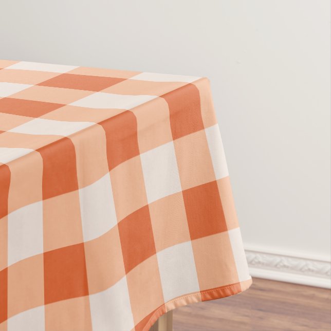 Nappe Designer en vichy motif orange (In Situ)