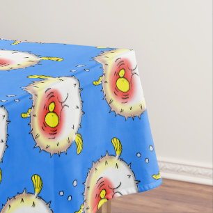 Nappe Dessin animé de poisson ballon drôle poisson porc-