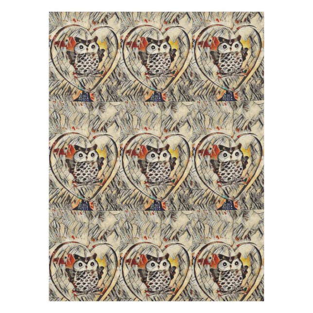 Nappe Dessin de hibou (Devant)