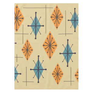 Nappe Diamants de Starburst moderne du milieu du siècle