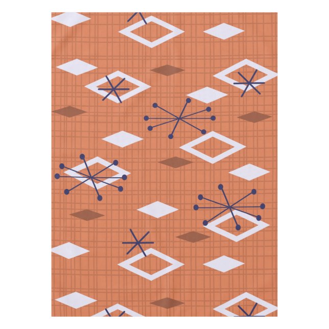 Nappe Diamants du milieu du siècle Starbursts Burange Or (Devant)