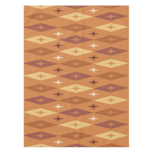 Nappe Diamonds Stars Orange, 1950 atomique