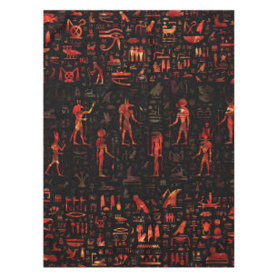 Nappe Dieux et hiéroglyphes égyptiens antiques - Marbre