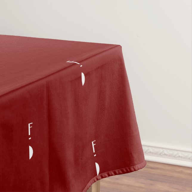 Nappe Diplôme personnalisé année marron et blanc  (In Situ)
