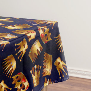 Nappe Divers couronnes or motif