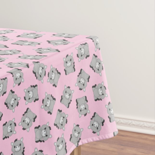 Nappe Donkey Anniversaire rose (In Situ)