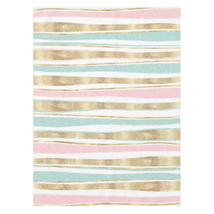 Nappe Doodle Design rose de mignons éclats d'or