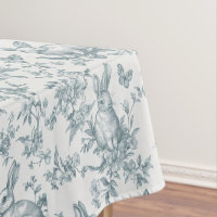Doux Lapins de Toile Française Verte