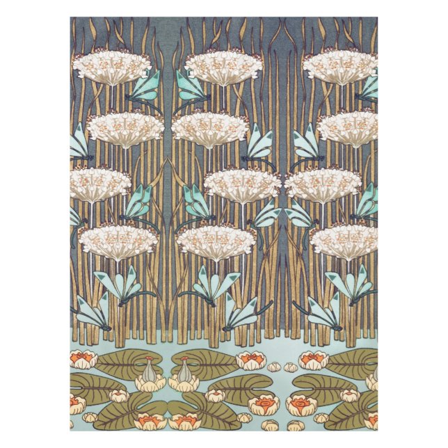 Nappe Dragonflies Water Lilies Marais Art Nouveau (Devant)
