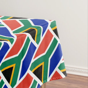 Nappe Drapeau AFRIQUE DU SUD Style Patriotique géométriq