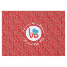 Drapeau arubais Cœur AMOUR Texte personnalisé 