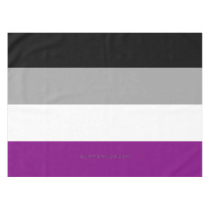 Nappe Drapeau de fierté asexué de SlipperyJoe mettant l'