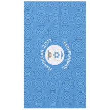 Drapeau d'Hanukkah d'Israël avec ange personnalisé