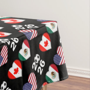 Nappe Drapeau du Canada Mexique États-Unis Tournoi de so
