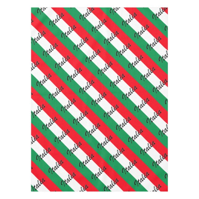 Nappe Drapeau Italia - Haute Qualité (Devant)