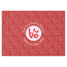 Drapeau personnalisé LOVE rouge canadien