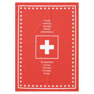 Nappe Drapeau suisse de jour national de la Suisse