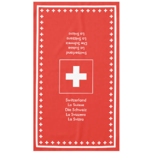 Nappe Drapeau suisse - dîner de partie de fromage de