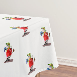 Nappe drôle avec vache moderne