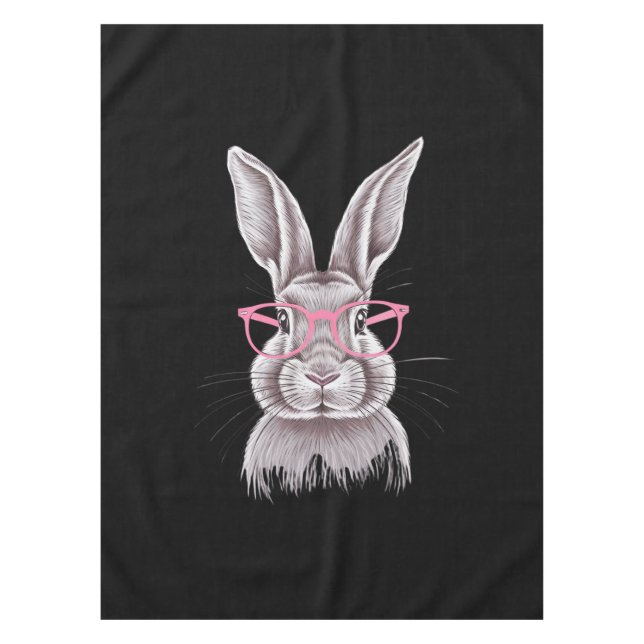 Nappe Drôle Bunny mignon Cadeaux de famille Pâques (Devant)