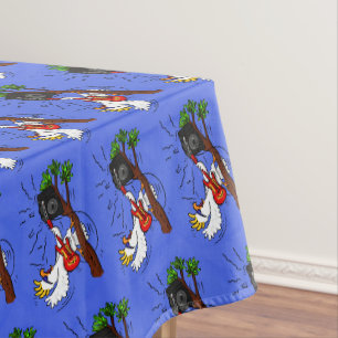 Nappe Drôle cockatoo jouant de la guitare rock dessin an