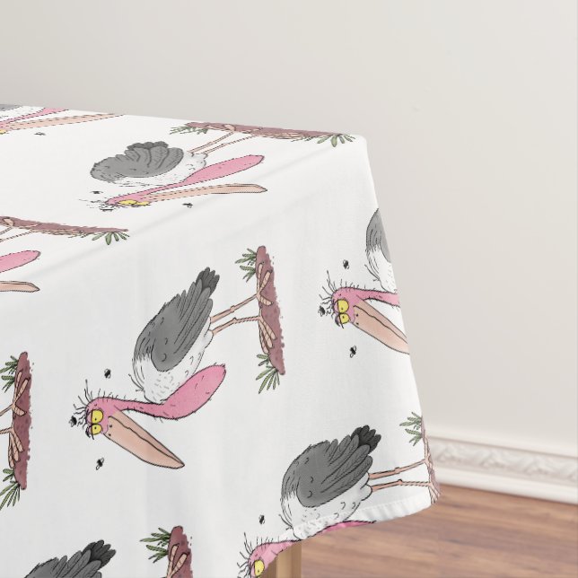 Nappe Drôle dessin animé de cigogne en marabou (In Situ)