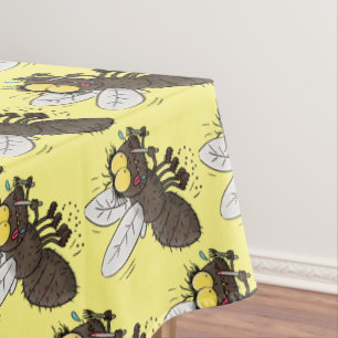 Nappe Drôle dessin animé d'insecte de la mouche à cheval