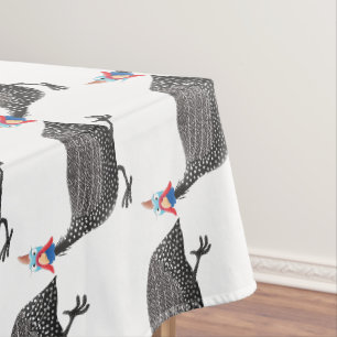 Nappe Drôle dessin animé d'oiseau de Guineafowl